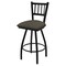 Holland Bar Stool Co 30" Swivel Bar Stool, Black Wrinkle, Graph Chalice Seat X810 - alternate 1